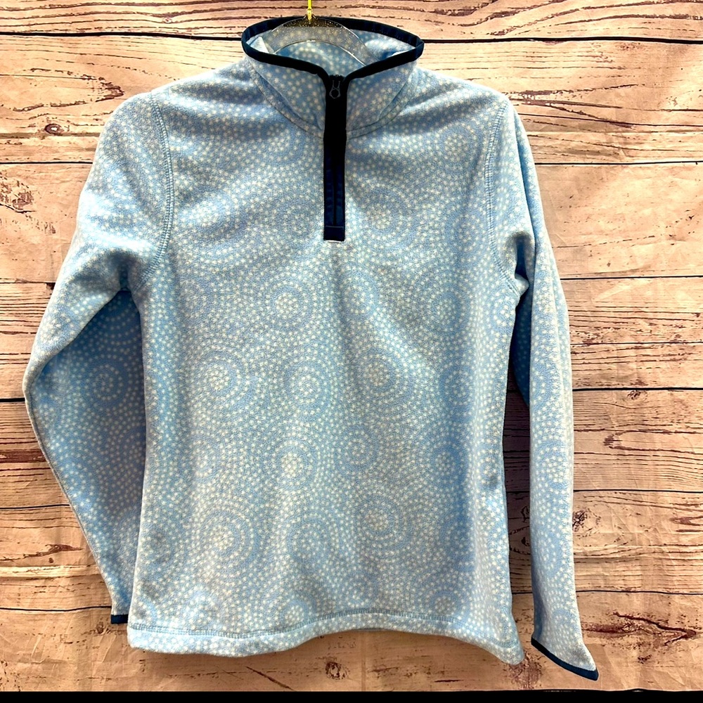 Lands’ End Girls Zip Fleece Sweater size M 10-12